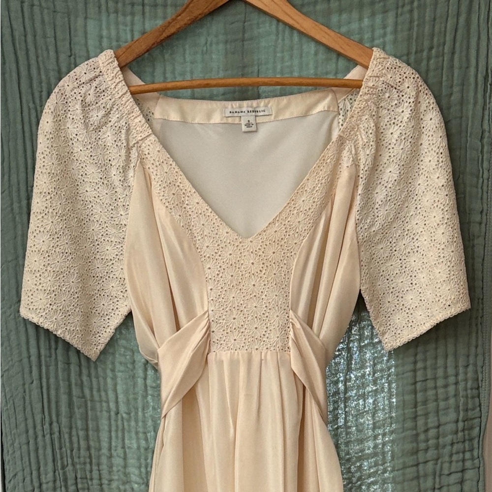 Banana Republic Cream Midi Dress
